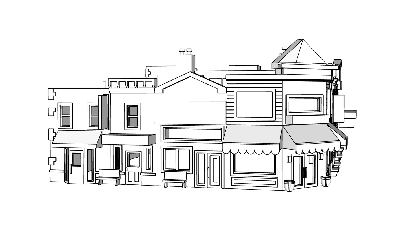 00082-1 - N Scale Model Kit - Gold Creek Shops - Left