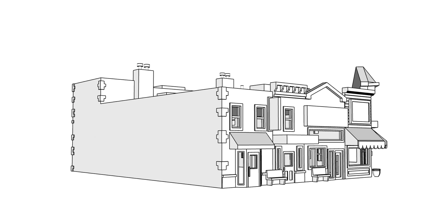 00082-1 - N Scale Model Kit - Gold Creek Shops - Left