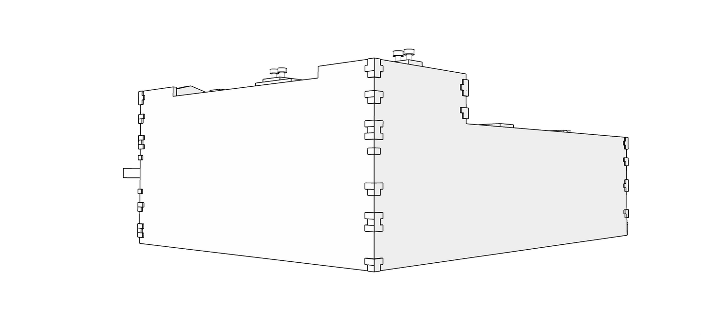 00082-1 - N Scale Model Kit - Gold Creek Shops - Left