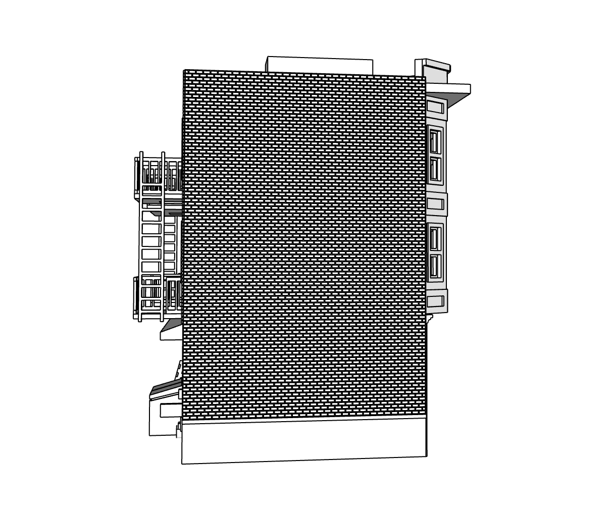 00084 - N Scale Model Kit - Linden Row