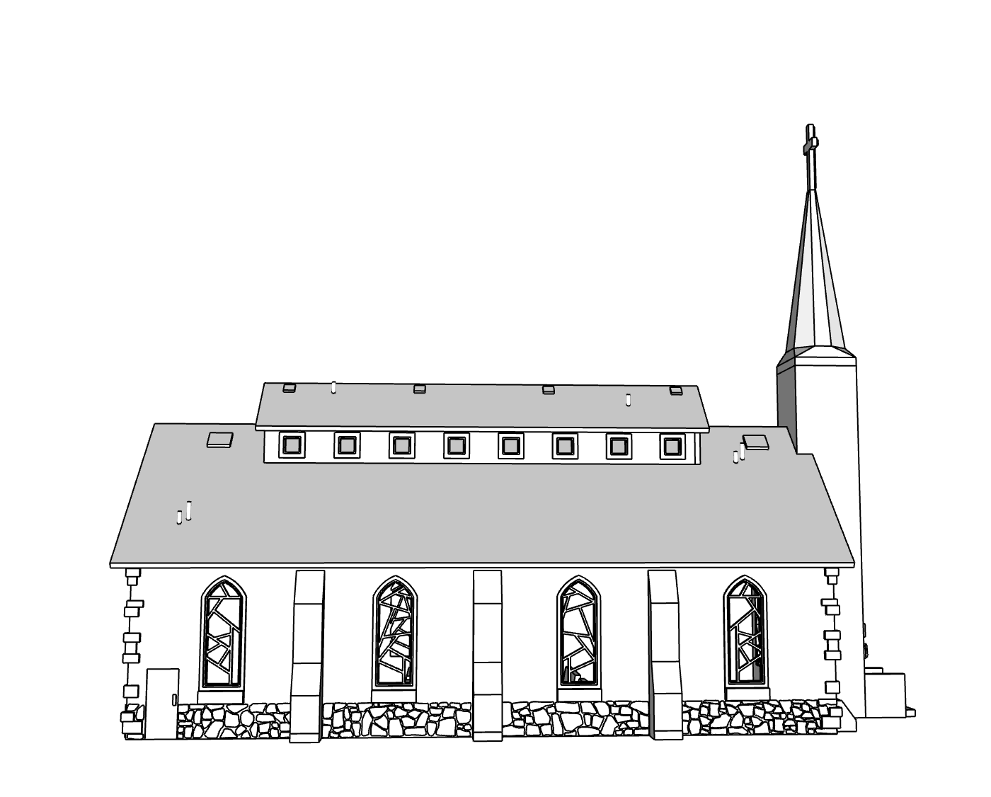 00086 - Cherry Ridge Chapel - N Scale Model Kit