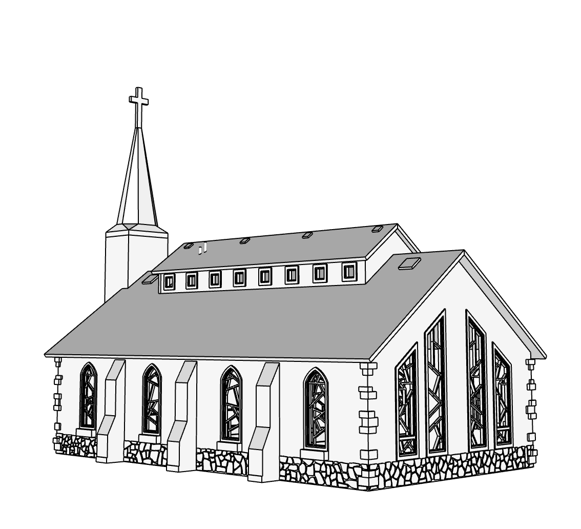 00086 - Cherry Ridge Chapel - N Scale Model Kit
