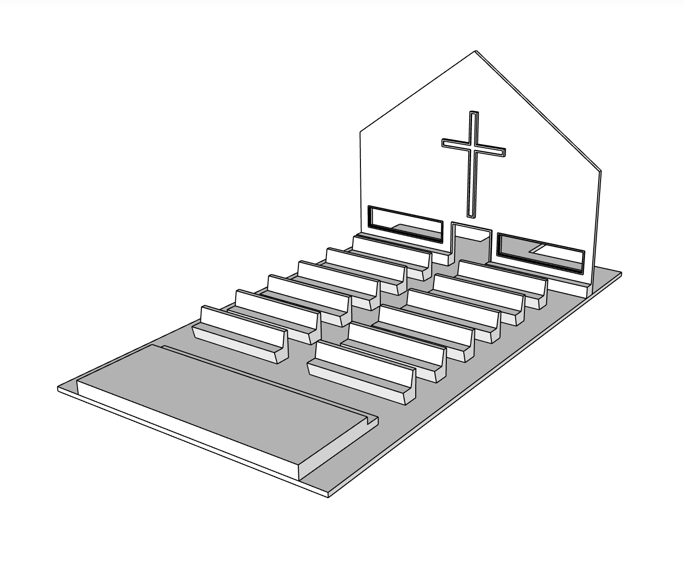 00086 - Cherry Ridge Chapel - N Scale Model Kit
