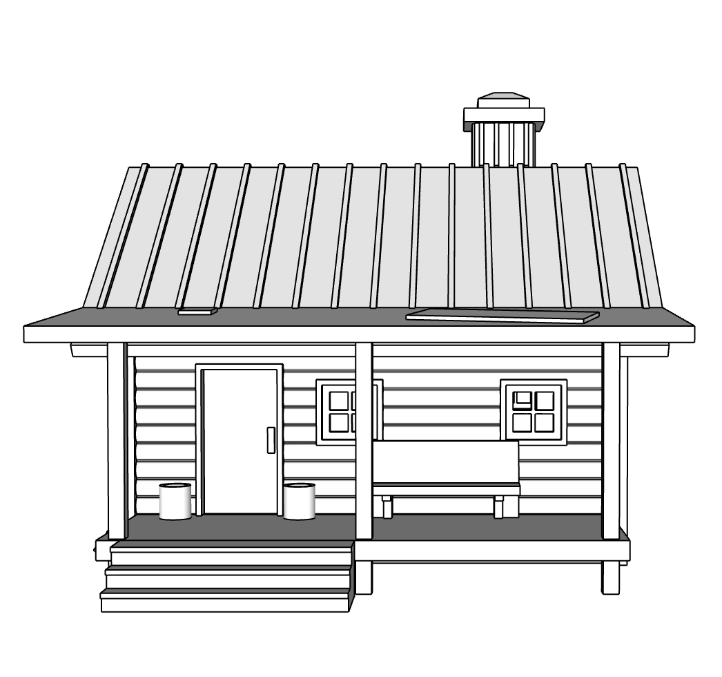 00081 - Lost Pine Lodge - N Scale Model Kit