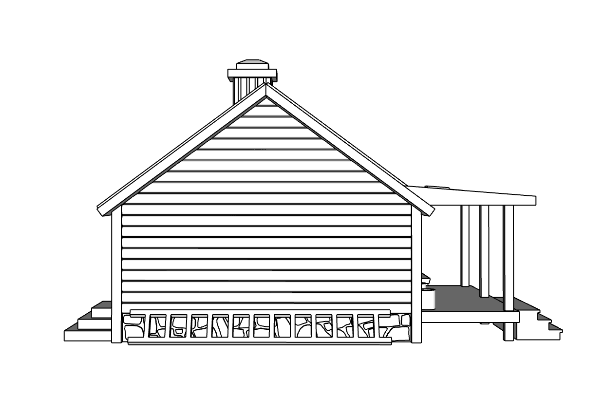 00081 - Lost Pine Lodge - N Scale Model Kit