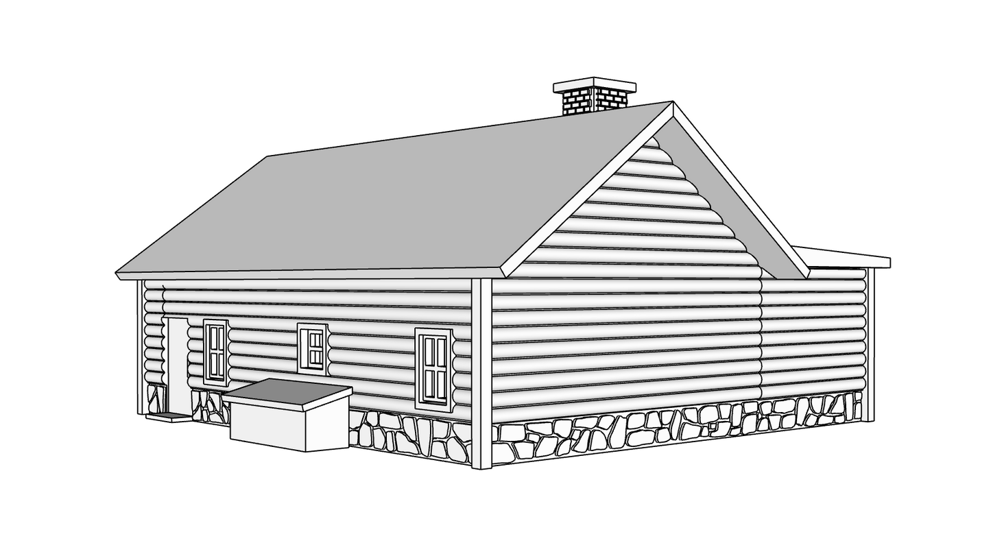 00087 - Bear Creek Lodge - N Scale Model Kit