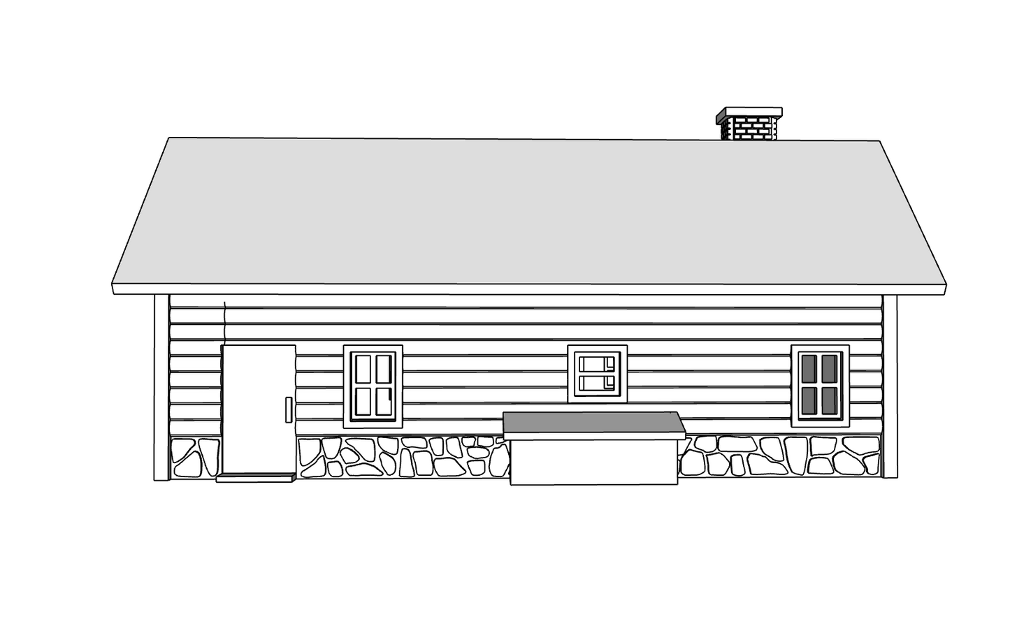 00087 - Bear Creek Lodge - N Scale Model Kit