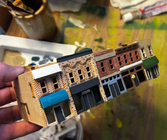 00009 - Historic Downtown Row - N Scale Model Kit