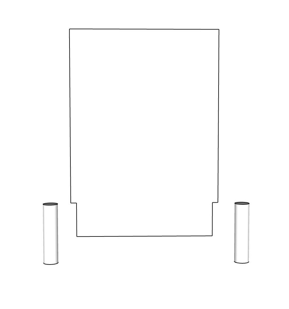 00092 - N Scale Model Kit - Semi Truck Dock Seal - Set of 5 Dock Seals and 10 Bollards.
