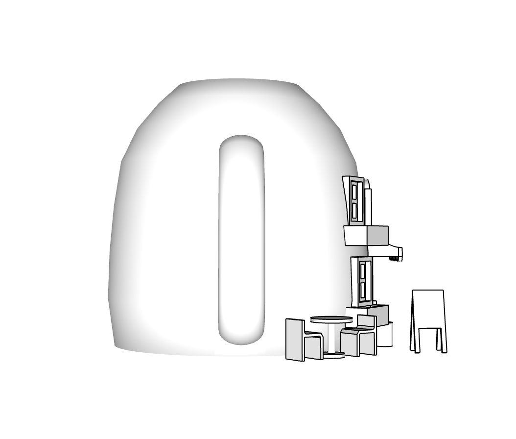 00096 - N Scale Model Kit - Coffee Mug Cafe