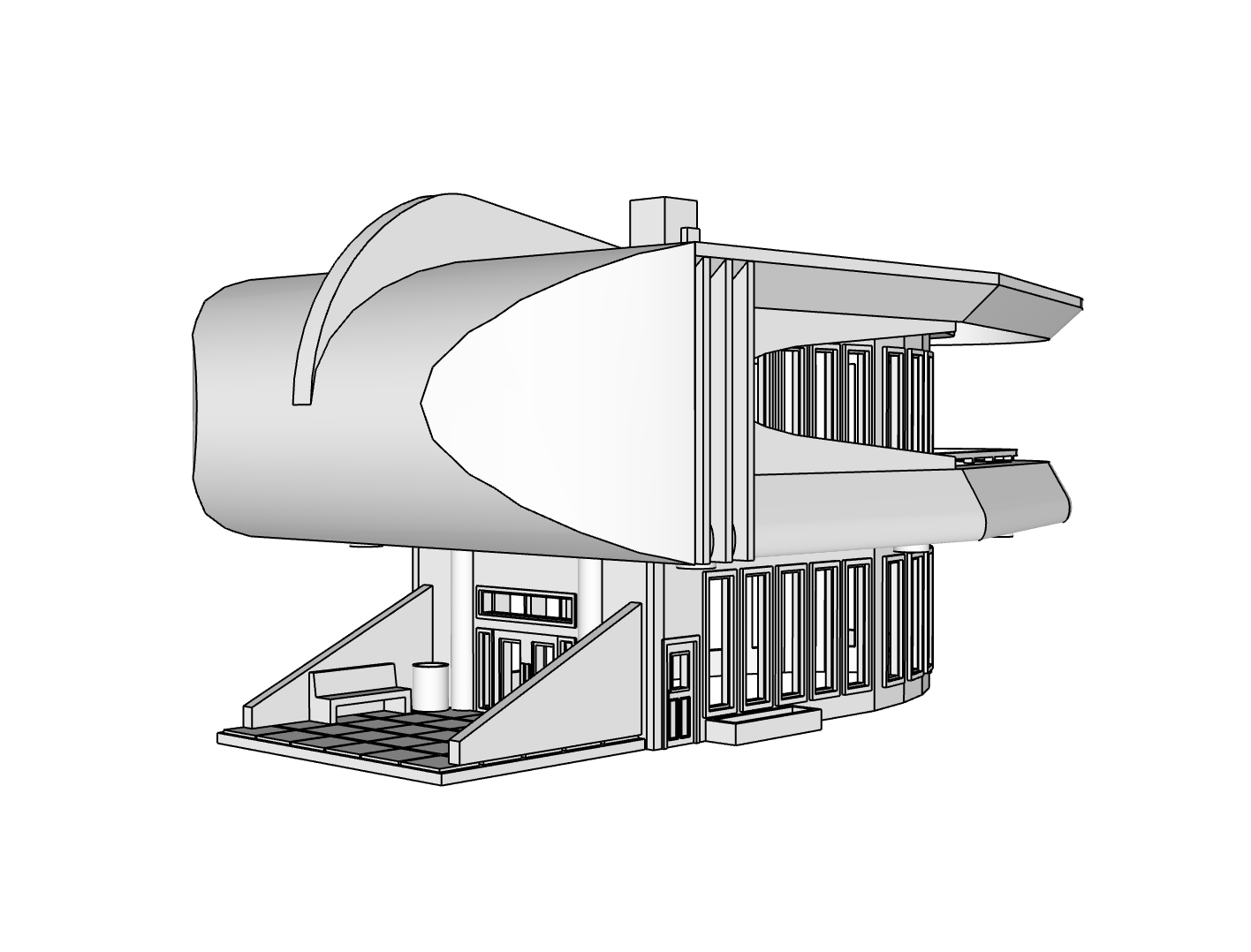 00097 - N Scale Model Kit - The Horizon Pod