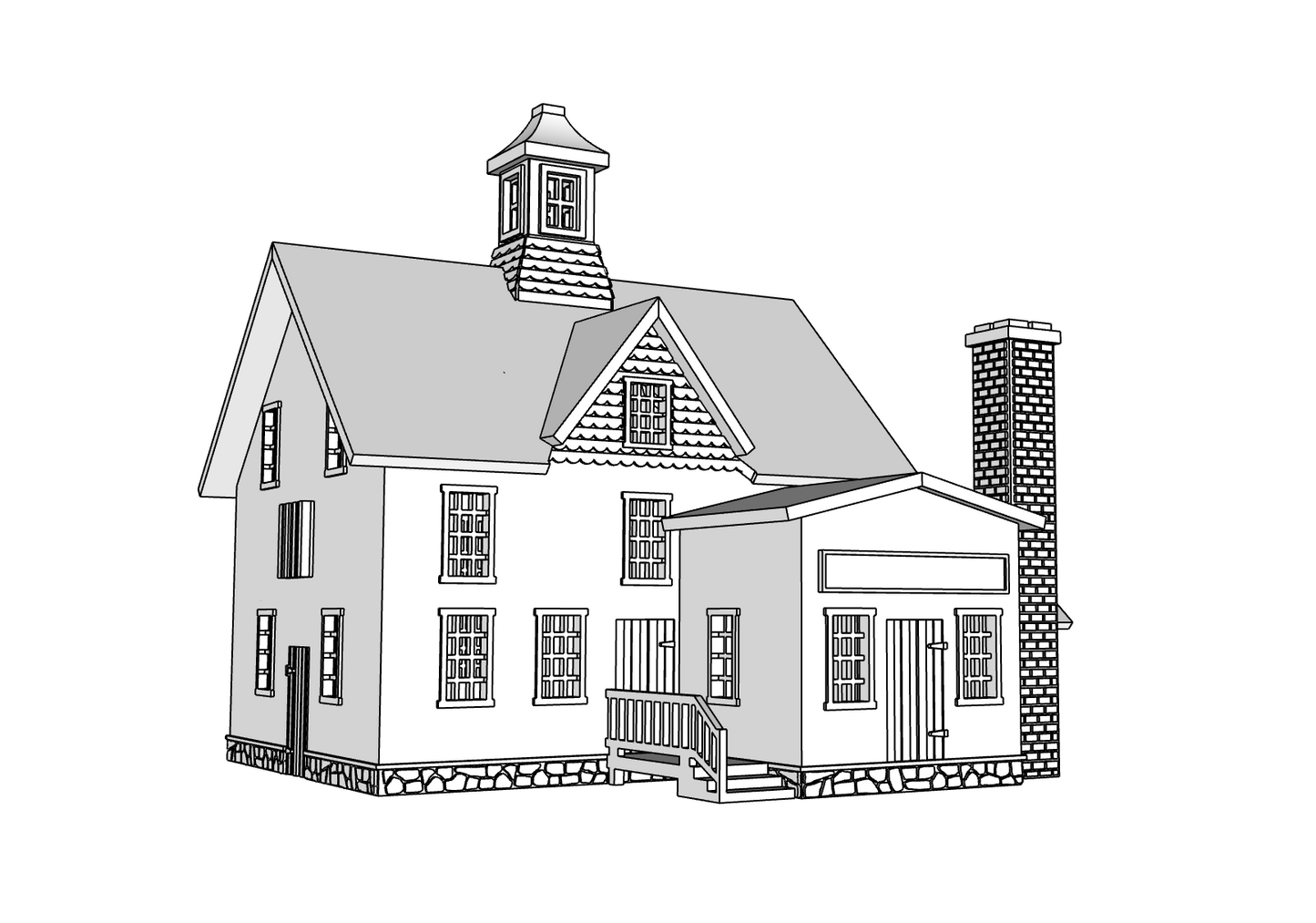 00098 - N Scale Model Kit - Timberline Barrel House