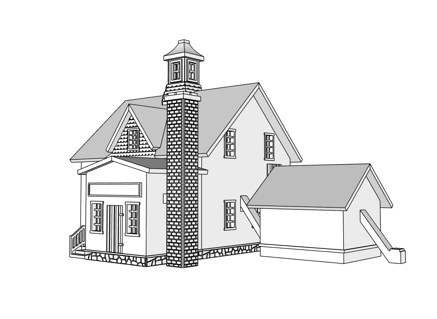 00098 - N Scale Model Kit - Timberline Barrel House