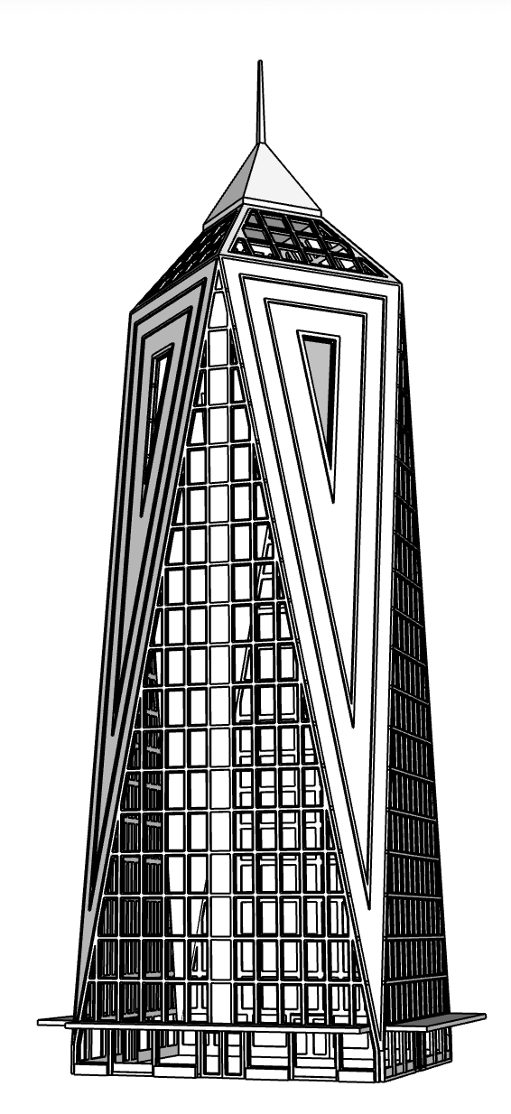 00102 - N Scale Model Kit - Nova Prism Center