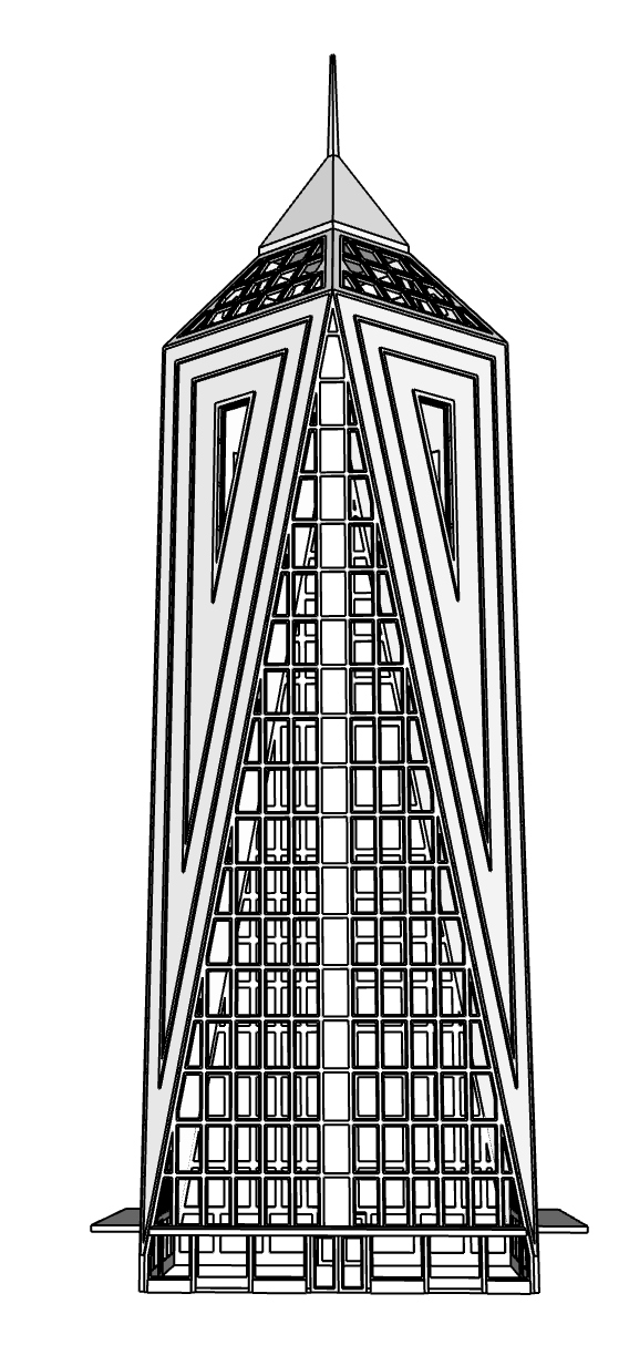 00102 - N Scale Model Kit - Nova Prism Center