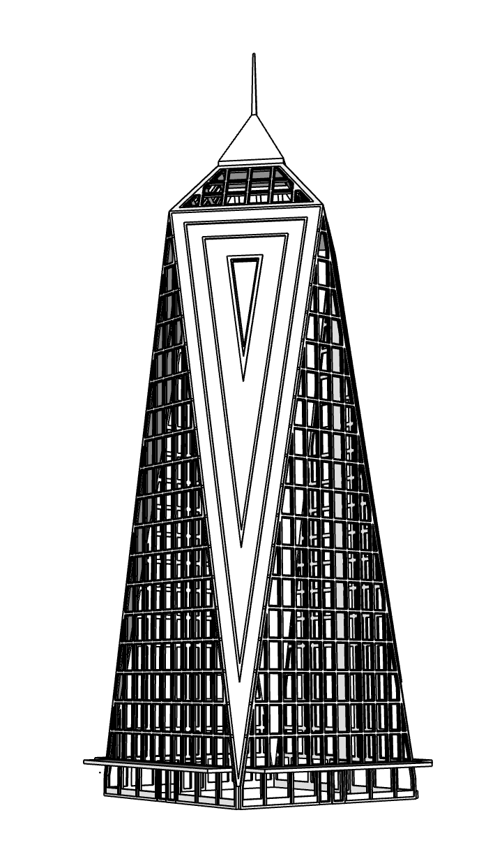 00102 - N Scale Model Kit - Nova Prism Center