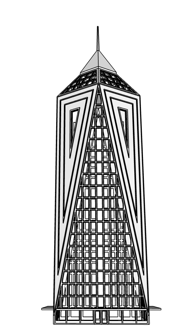 00102 - N Scale Model Kit - Nova Prism Center