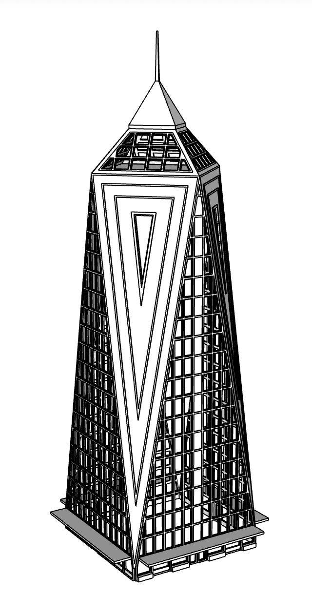 00102 - N Scale Model Kit - Nova Prism Center