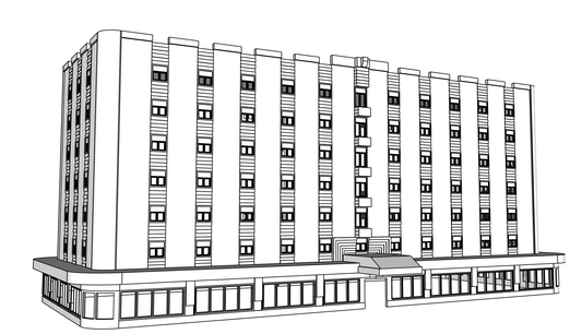 00103 - N Scale Model Kit - Valmere Hotel