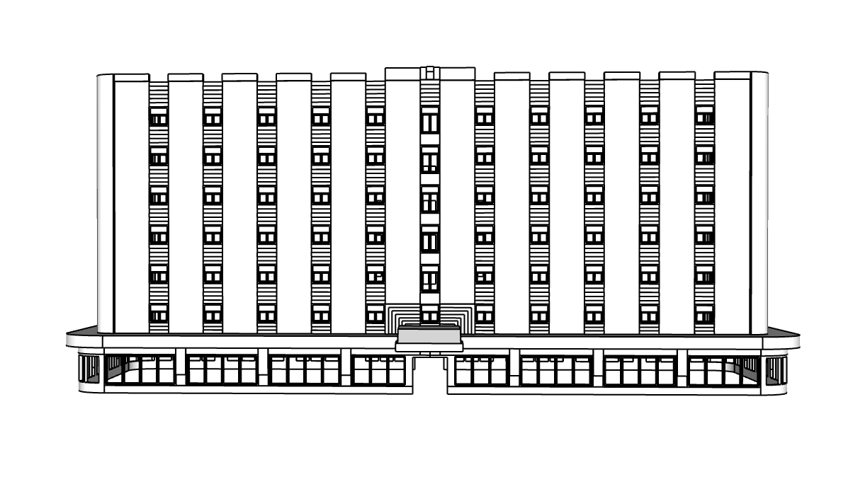 00103 - N Scale Model Kit - Valmere Hotel