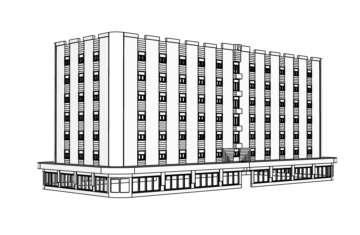 00103 - N Scale Model Kit - Valmere Hotel