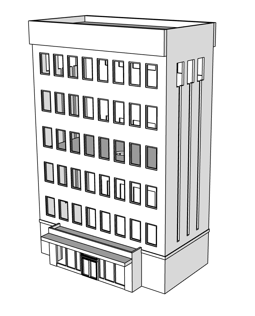 00010 - Towering Heights - N Scale Model Kit