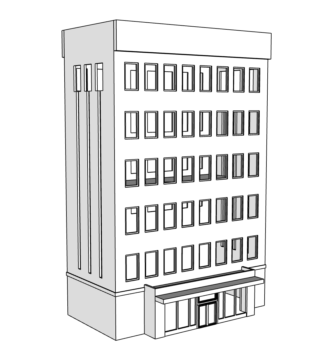 00010 - Towering Heights - N Scale Model Kit
