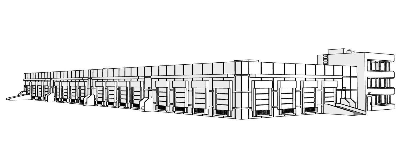 00106-2 - N Scale Model Kit - Eco Logistics Warehouse - Combined