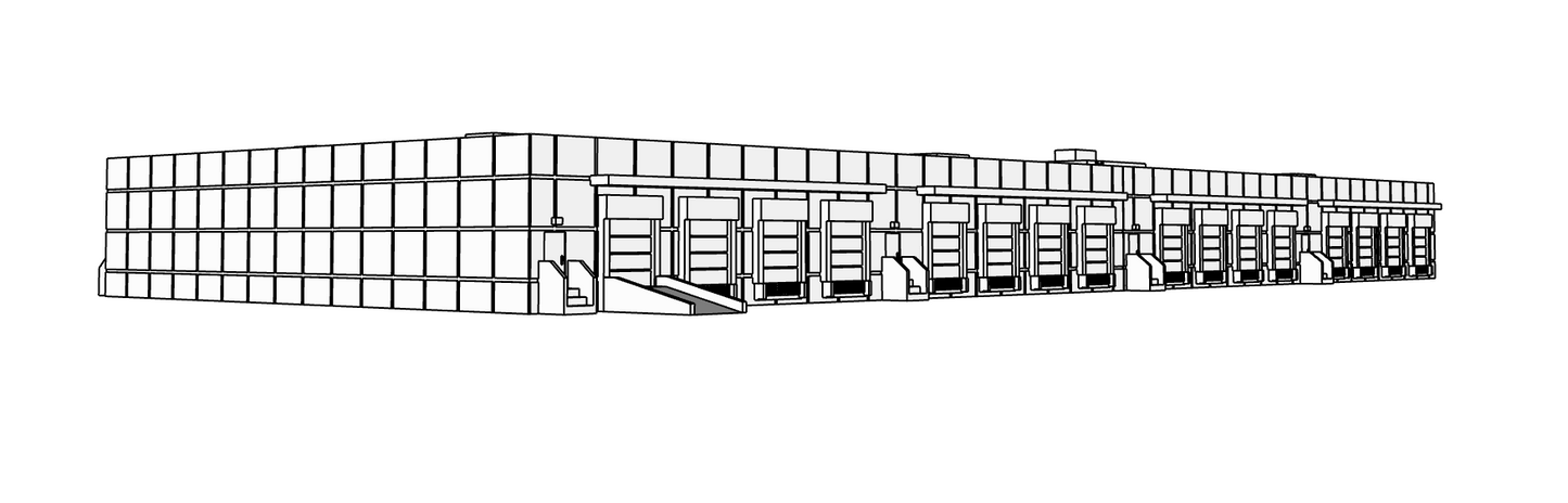 00106-2 - N Scale Model Kit - Eco Logistics Warehouse - Combined