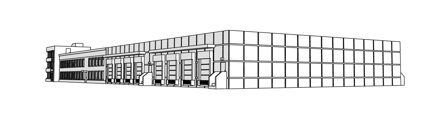 00106-2 - N Scale Model Kit - Eco Logistics Warehouse - Combined