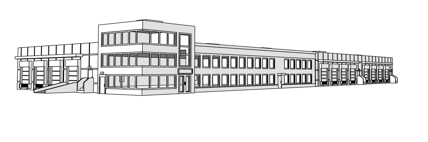 00106-2 - N Scale Model Kit - Eco Logistics Warehouse - Combined
