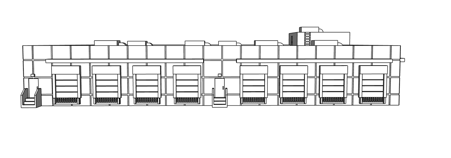 00106 - N Scale Model Kit - Eco Logistics Warehouse