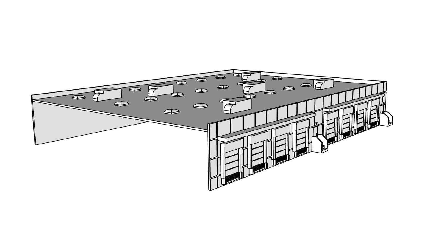 00106-1 - N Scale Model Kit - Eco Logistics Warehouse - Addition