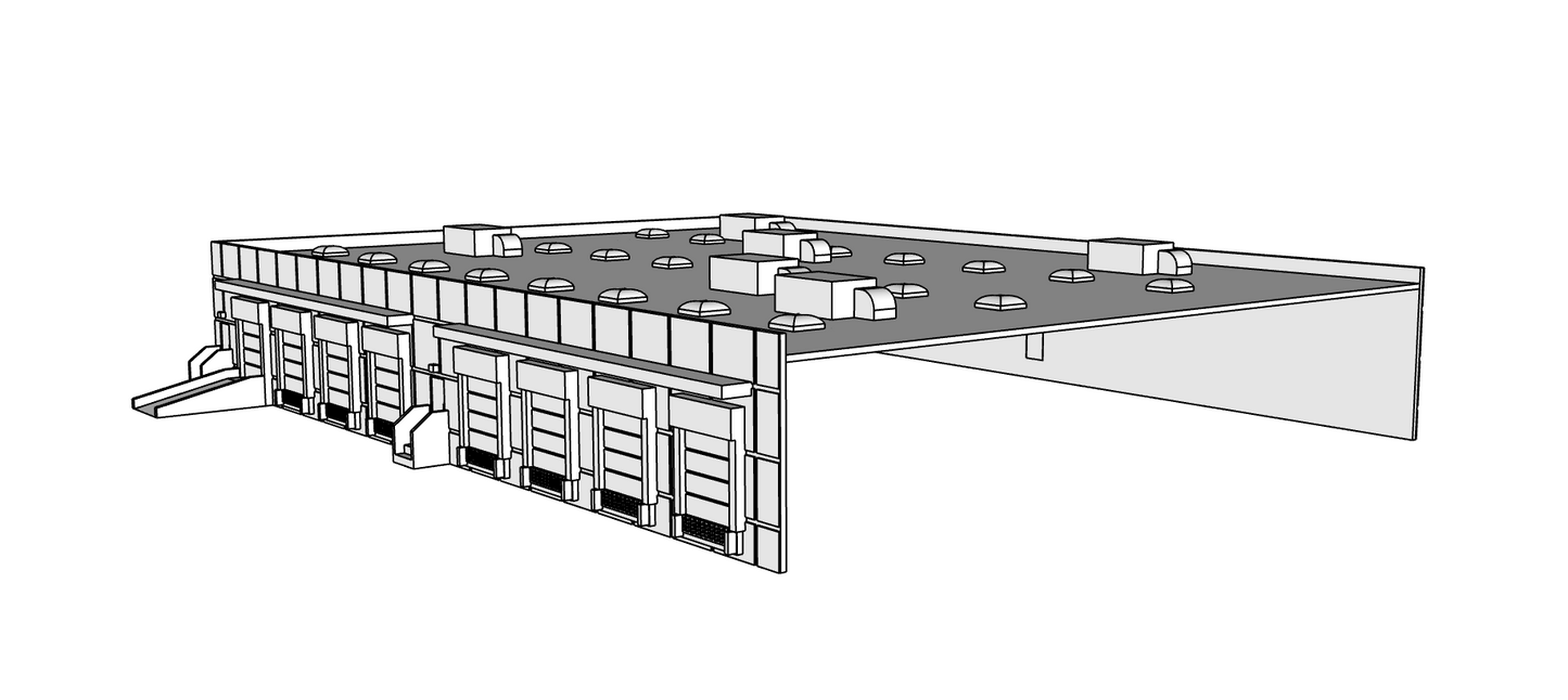00106-1 - N Scale Model Kit - Eco Logistics Warehouse - Addition