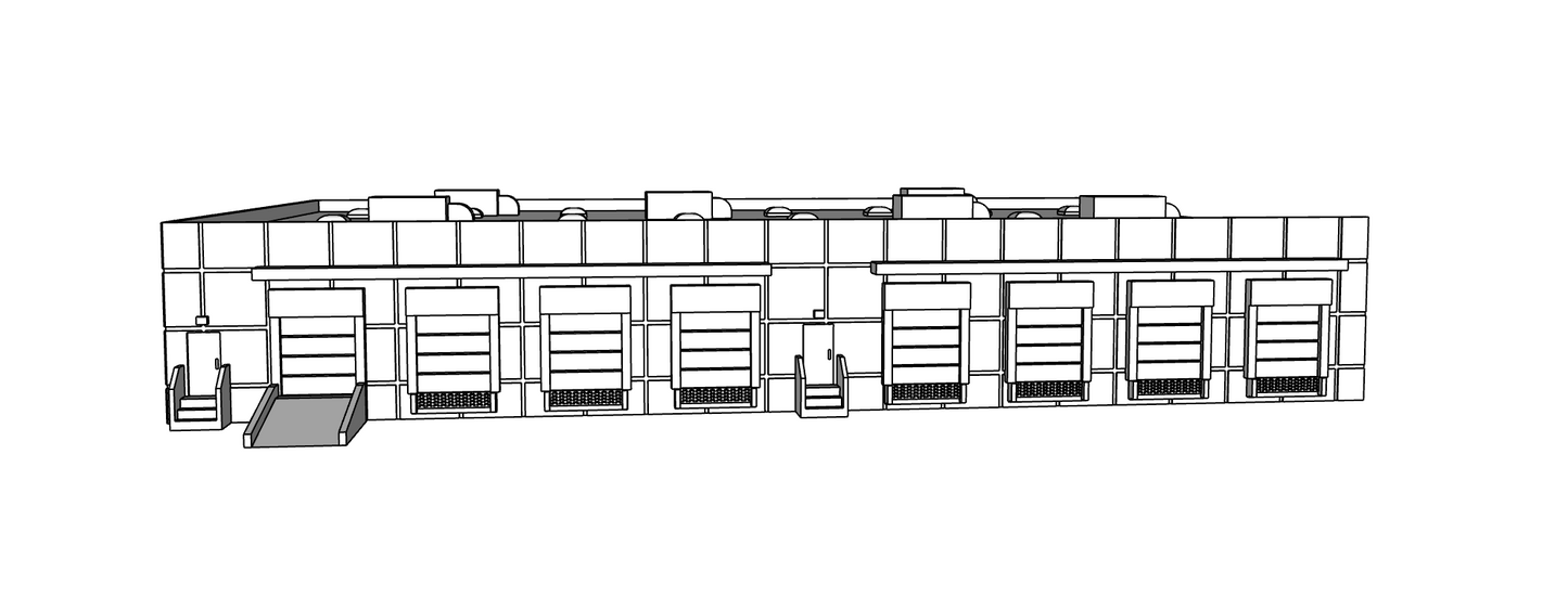 00106-1 - N Scale Model Kit - Eco Logistics Warehouse - Addition
