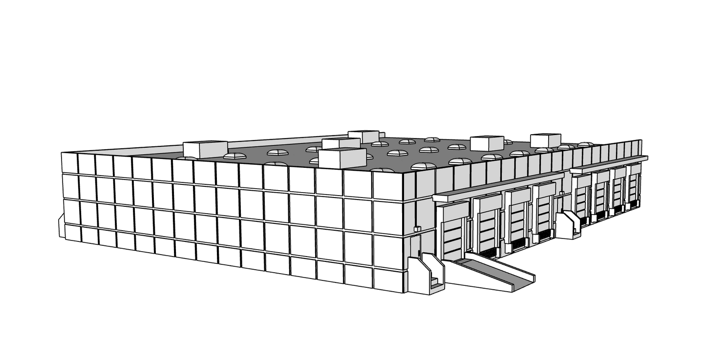 00106-1 - N Scale Model Kit - Eco Logistics Warehouse - Addition