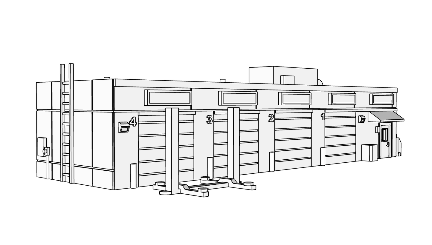 00107 - N Scale Model Kit - Velocity Garage