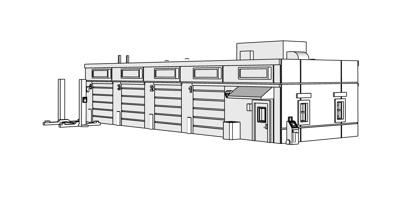 00107 - N Scale Model Kit - Velocity Garage