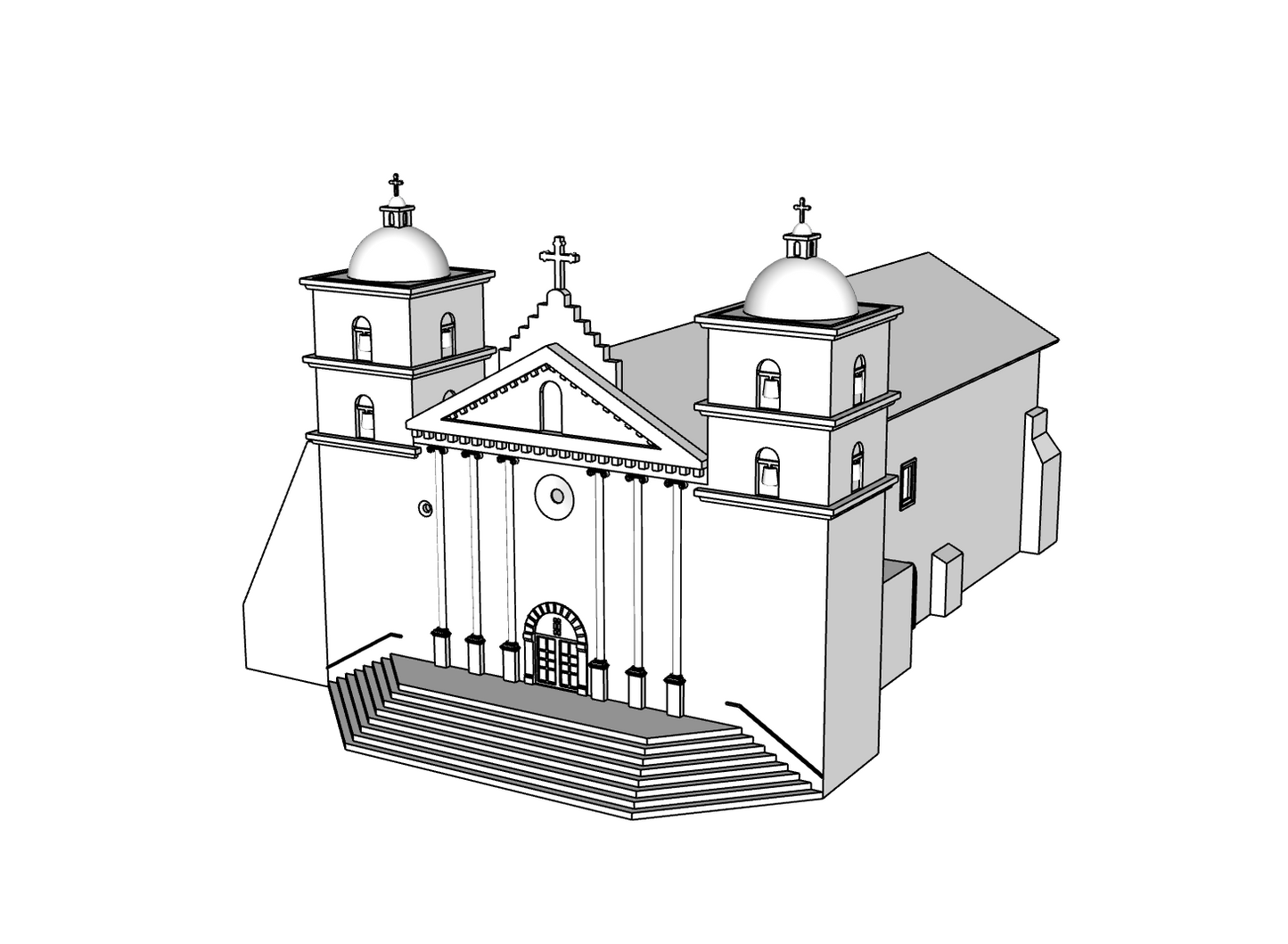 00114 - Stone Rose Mission - N Scale Model Kit