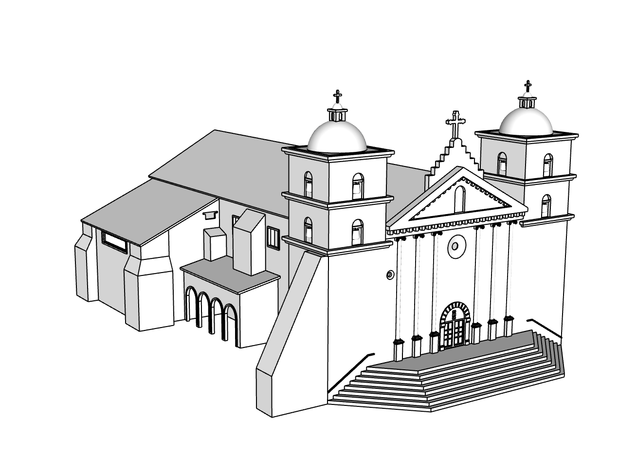 00114 - Stone Rose Mission - N Scale Model Kit