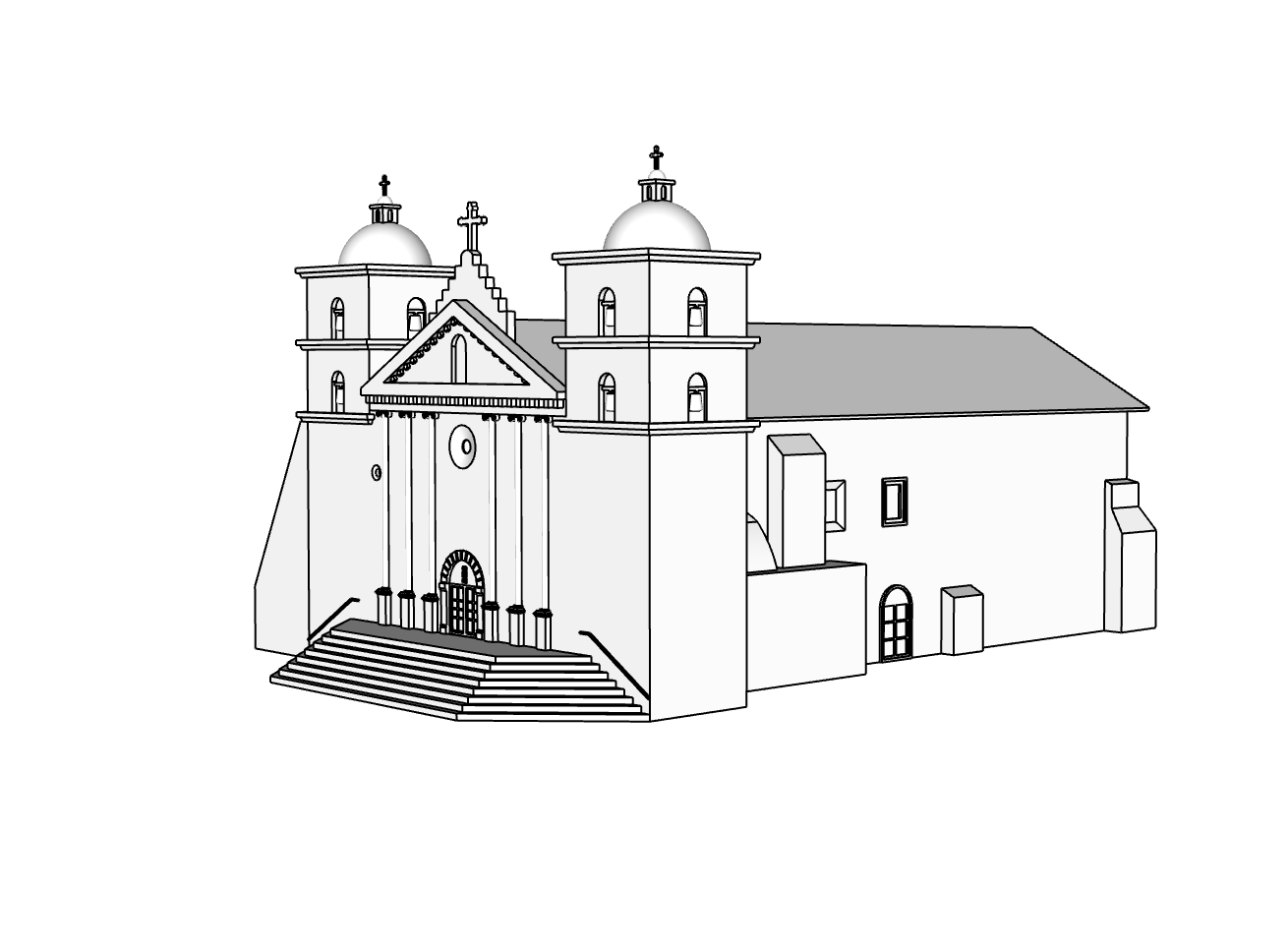 00114 - Stone Rose Mission - N Scale Model Kit