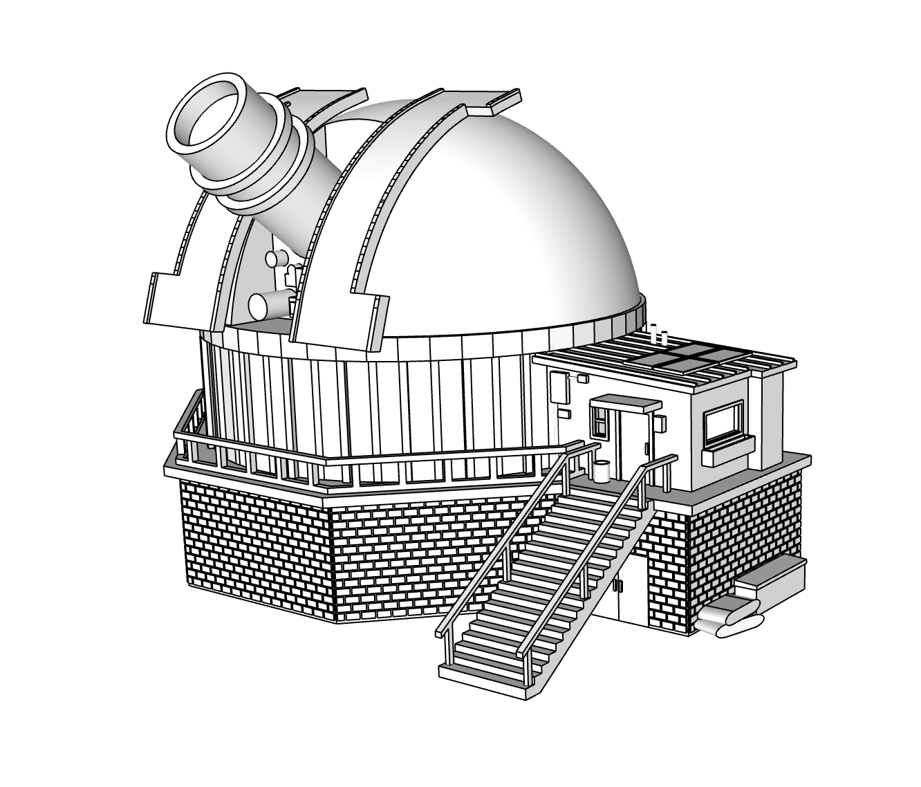00117 - Peak View Observatory - N Scale Model Kit