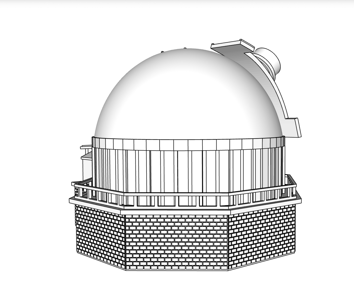 00117 - Peak View Observatory - N Scale Model Kit