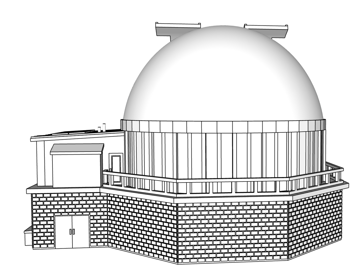 00117 - Peak View Observatory - N Scale Model Kit