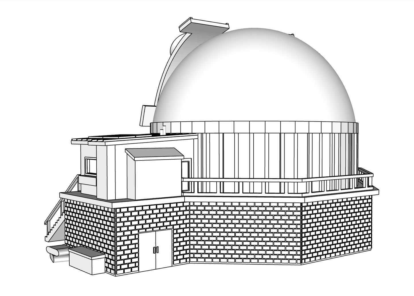 00117 - Peak View Observatory - N Scale Model Kit