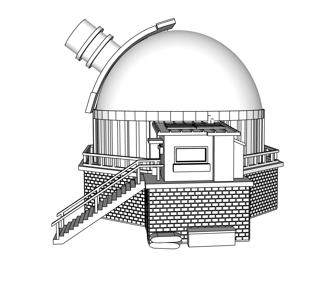 00117 - Peak View Observatory - N Scale Model Kit