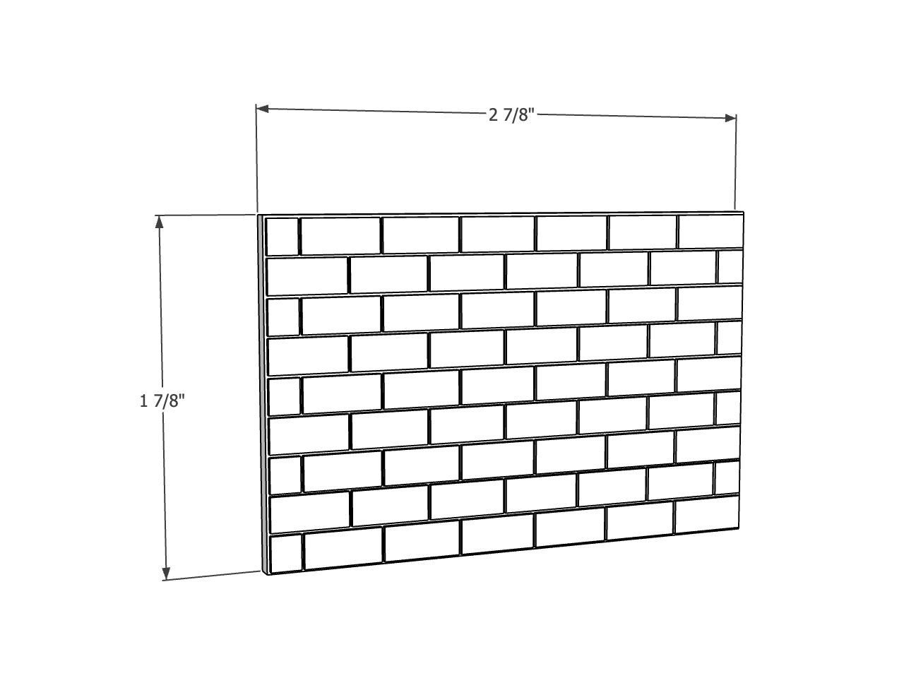 00118 - 3 Pack - Retaining Wall Large Block - N Scale Model Kit