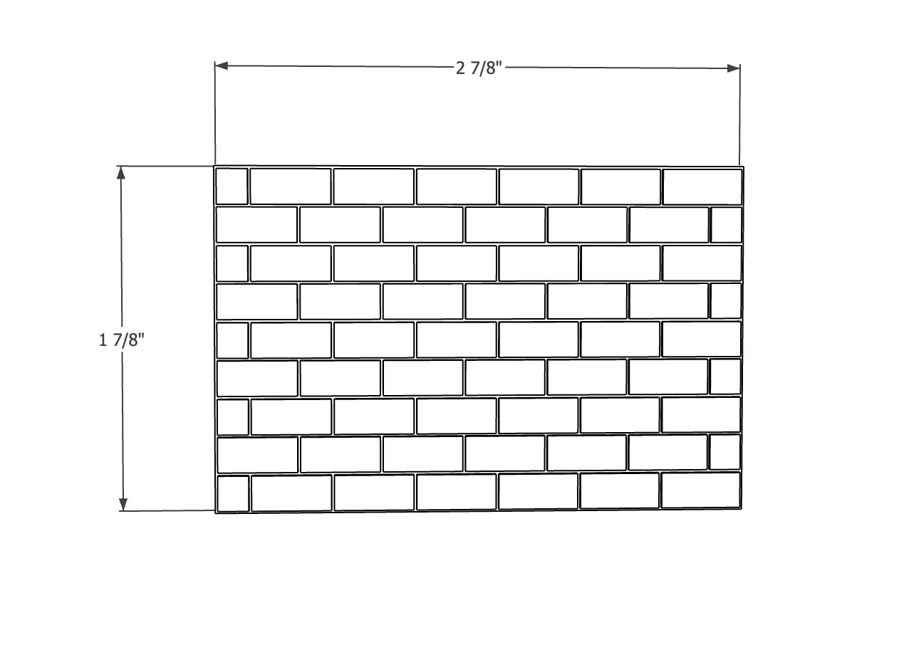 00118 - 3 Pack - Retaining Wall Large Block - N Scale Model Kit