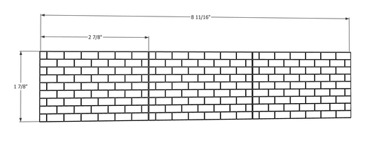 00118 - 3 Pack - Retaining Wall Large Block - N Scale Model Kit