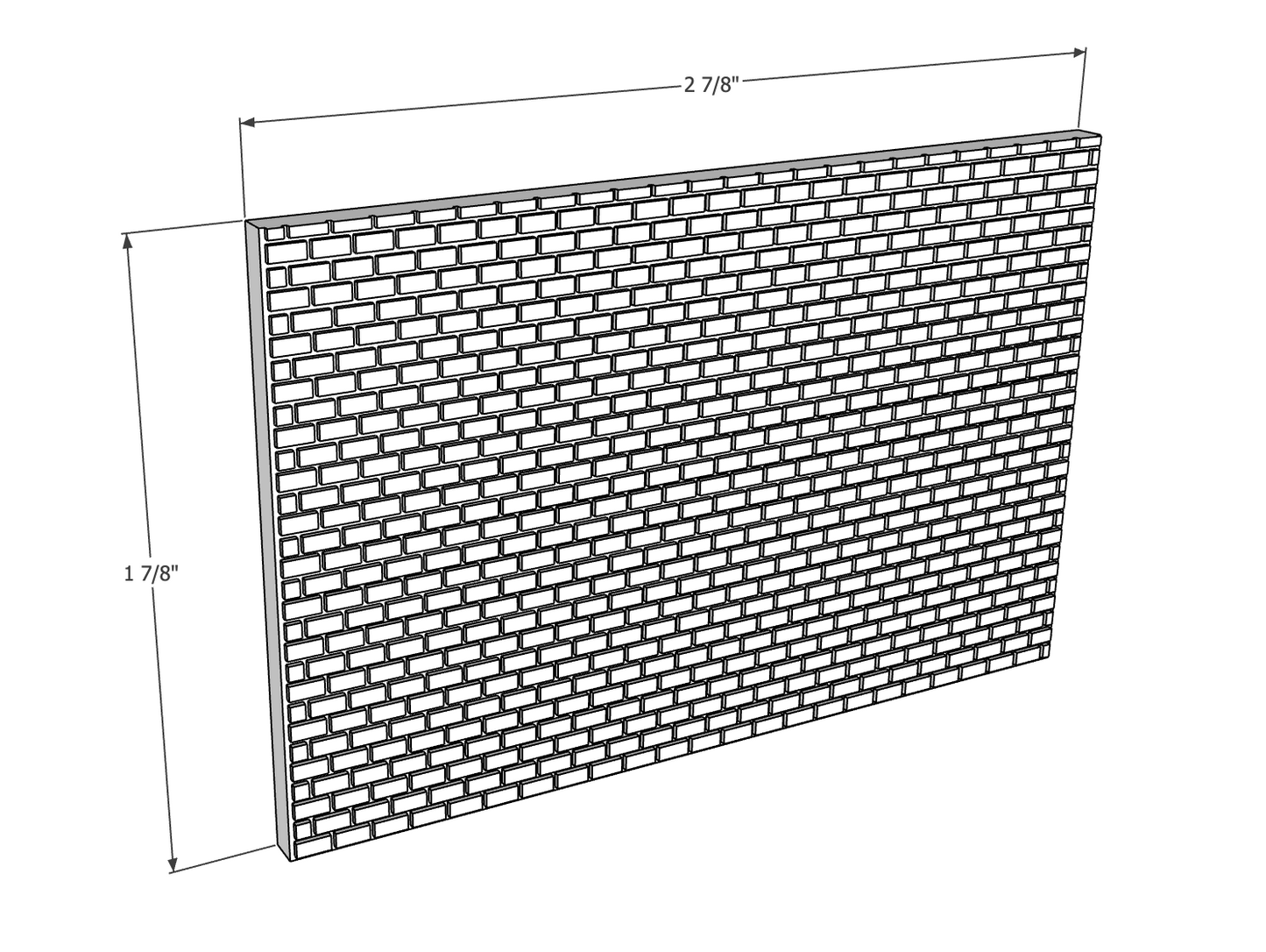 00118-2 - 3 Pack - Retaining Wall Small Block - N Scale Model Kit